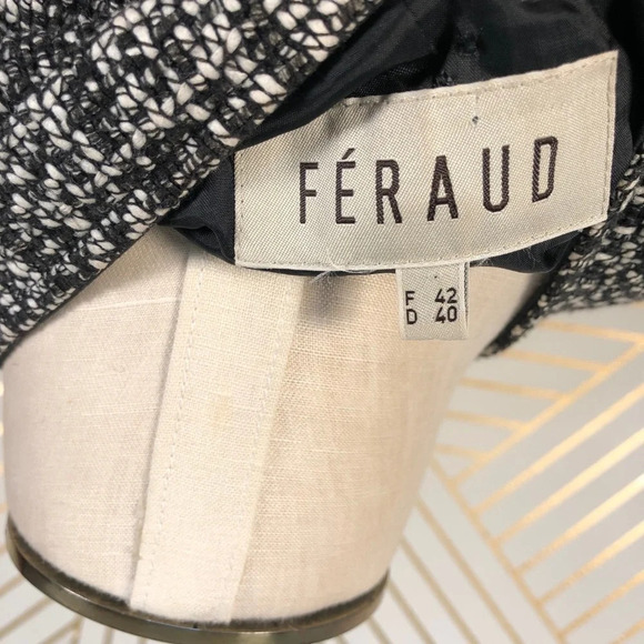 Louis Feraud Paris Vintage Black Tweed Blazer‎ - Picture 7 of 8